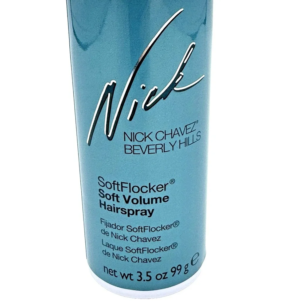 Nick Chavez SoftFlocker Soft Volume Flocke Hairspray 3.5 oz Travel NOS Rare